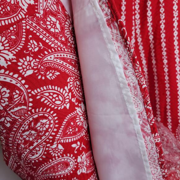 Signature by Robbie Bee Red White Paisley Print Tank Dress, 14 - Picture 4 of 11